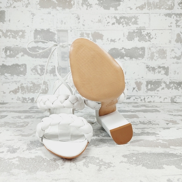 New SCHUTZ Zarda Ankle Tie Sandal In White i484 - Picture 10 of 13